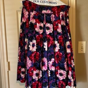 Very pretty purple and pink fit and flare skirt